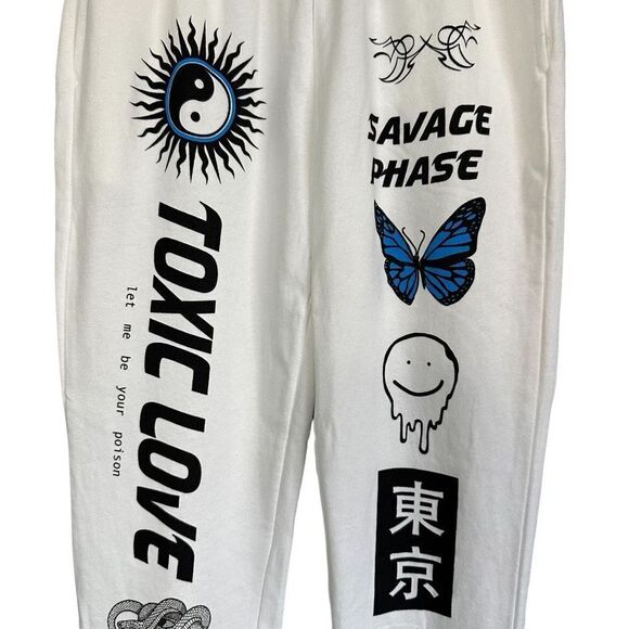 Adika Y2K Toxic Love Savage Phase Tramp Stamp Ying Yang Snake Tiger Butterfly Pu - Picture 4 of 14